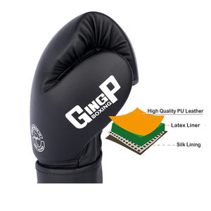 Guantes <span class=keywords><strong>de</strong></span> MMA <span class=keywords><strong>de</strong></span> cuero genuino personalizados para gimnasio, equipo <span class=keywords><strong>de</strong></span> interior, guantes <span class=keywords><strong>de</strong></span> <span class=keywords><strong>boxeo</strong></span> negros <span class=keywords><strong>de</strong></span> 8oz 10oz 12oz 14oz con impresión en blanco - Product Image 6
