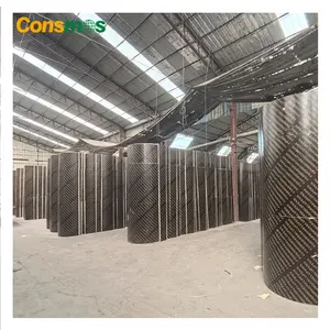 Waterproof Poplar Core Flexible Cylindrical Film Faced Shuttering Formwork Plywood for Round Column Concrete Forming