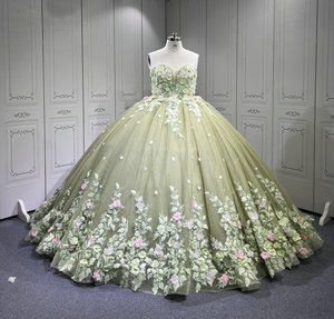 Mumuleo Sage Green Quinceanera Robes Vestidos De 15 De Xv Aos Quince 2025 Quinceaera Ball Gowns Vestidos Para 16 Aos - Product Image 1