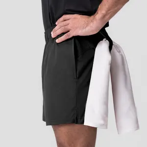 Vêtements de fitness pour hommes Shorts de gym Séchage rapide Respirant Outdoor Running Sports Wear Waistband Workout Mens Shorts