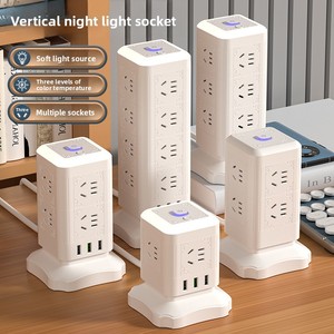Nuevo Enchufe de Conversión Vertical Multifuncional, Cable de Extensión, Material de Polipropileno, Protección Contra Descargas Eléctricas para Niños - Product Image 2