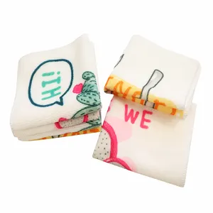 Custom Organic Cleaning Cloth Washable Printing Kitchen Tea Towel