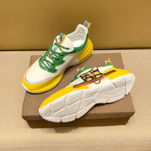 Sneakers Chunky Innovantes Imprimées en 3D pour Hommes et Femmes, Motif Ours Color Block, Semelle Épaisse, Confortables, Style Streetwear Décontracté - Product Image 4