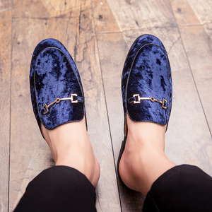 Mocassini da Uomo per la Vita Quotidiana, Scarpe Eleganti Casual in Finta Pelle Scamosciata Leggera Blu - Product Image 6