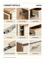 Meubles de cuisine et portes de placard en chêne massif modernes sur mesure, personnalisation complète de la maison, armoires de base