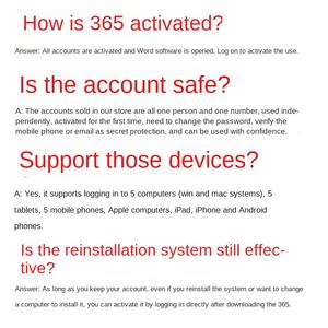 Pour Office365, activer définitivement les logiciels <span class=keywords><strong>Word</strong></span>, PowerPoint et Excel pour <span class=keywords><strong>Windows</strong></span> - Product Image 3