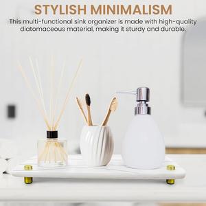 Lavello a secco istantaneo antiscivolo Organizer per bancone da cucina lavello da bagno-soluzione di conservazione per cucina - Product Image 6