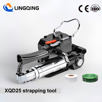 Outil de cerclage pneumatique XQD25, 19-25 mm, sangles PP PET, machine d'emballage pneumatique robuste, applications d'emballage industriel