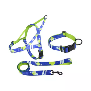 Tali kekang anjing peliharaan poliester dapat diatur & kerah anak anjing Aksesori anjing sedang untuk berjalan luar ruangan untuk anjing kecil & kucing - Product Image 3