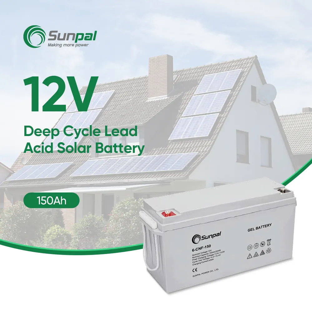 Home Solar Energy Storage Gel Battery 12V 200Ah 150Ah 100Ah 5kWh 10kwh Lead Acid Carbon Batteries