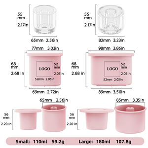 <span class=keywords><strong>Pour</strong></span> plateau de congélateur à Double couche Stanley Silicone inoxydable isolé avec des outils de crème glacée de moule de glace transparente - Product Image 3
