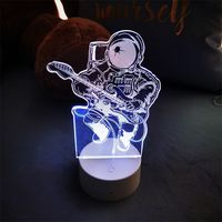 Veilleuse portable rechargeable à commande tactile, thème Anime, pour décoration murale, de bureau et de table de chevet