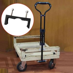 Carrello portatile compatto Utility Wagon per il campeggio Shopping all'aperto e lo stoccaggio con manico Push & Pull in plastica personalizzabile - Product Image 3