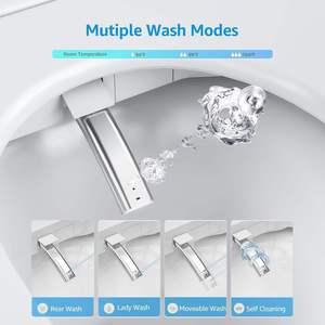 <span class=keywords><strong>WC</strong></span> intelligent monobloc avec pompe de surpression intégrée, bouton rotatif, chauffage instantané, capteur de pied, chasse d'eau automatique, bouclier anti-éclaboussures - Product Image 5