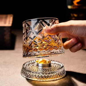 Juego de Vasos de Cóctel Giratorios 360° con Caja de Regalo Premium, Vaso de Bourbon Giratorio de Cristal sin Plomo para Bar en Casa, Venta al por Mayor - Product Image 4