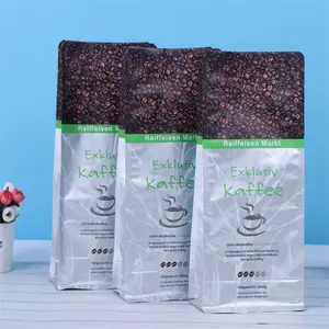 2023 recién llegado impreso personalizado 250g 500g 1000g bolsas de embalaje de café bolsas de café ocho sello lateral bolsa de café