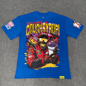 That's <strong>Terrible</strong> Lot Cough Syrup Cross-border New Trendy Brand Casual Men's Pure Cotton Breathable Printed Loose Fit T-<strong>shirt</strong> - Product Image 4