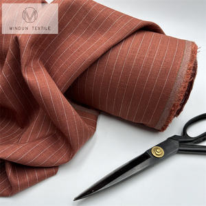 Mindun Prix <span class=keywords><strong>Pas</strong></span> <span class=keywords><strong>Cher</strong></span> Au Mètre Stock <span class=keywords><strong>Lot</strong></span> Lin Viscose Coton Mélange Jacquard Tissu Pour Robe - Product Image 3