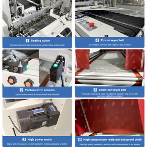 Macchina per Imballaggio con Film Termoretraibile Tipo Tunnel HNOC per Libri, Riviste, Bottiglie d'Acqua Minerale - Product Image 4