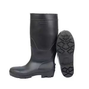 Bottes de pluie noires imperméables antidérapantes spécialisées pour le camping et la pêche en extérieur, résistantes à l'eau et à la boue - Product Image 2
