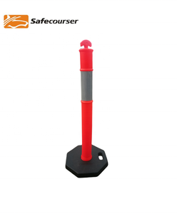 ハイトTトップラバーベース1100mm交通安全反射警告デリニーター交通ポスト - Product Image 3