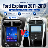 Autoradio Android 9,7 pouces à faible MOQ avec GPS, WiFi, Bluetooth et système multimédia pour Ford Explorer 2011-2019