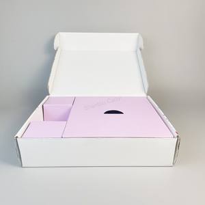 صندوق تعبئة مخصص من المصنع ، صندوق طائرة ، صندوق من الورق المموج ، صندوق طرف لثني اللين بمفصلات مع إدراج من الورق المقوى - Product Image 5