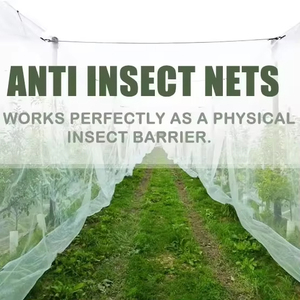 Filet anti-insectes durable pour couverture de serre en plastique HDPE grande taille 50x100x blanc transparent protection - Product Image 4