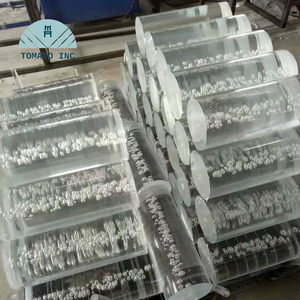 TOMATO Clear PMMA <b>Acrylic</b> Rod Custom Fabrication and Precision Machining for Furniture Hardware, Flanges, Connectors and Display - Product Image 4