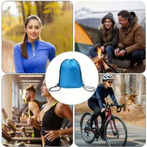 Custom Logo Promotional Gift Polyester Shopping Drawstring <b>Bag</b> Draw <b>String</b> <b>Bags</b> Sport Gym Backpack Shopping <b>Bags</b> With Logos - Product Image 3