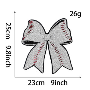 Vente en gros patchs brodés thermocollants à paillettes personnalisés patchs à paillettes de créateur avec nœud appliques pour vêtements patchs de casquette de camionneur - Product Image 2