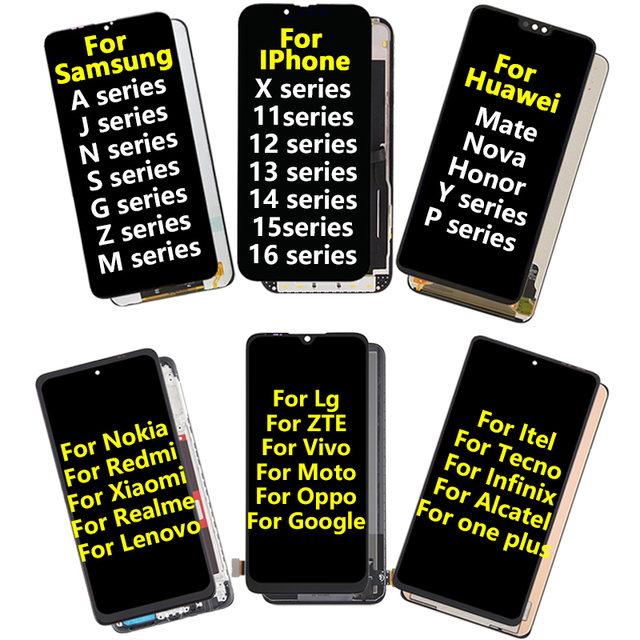 Wholesale Small Phone Mobile Phone Lcds Different Brands Model Mobile Lcd Screen Mobile Phone Lcds Touch Screen Display