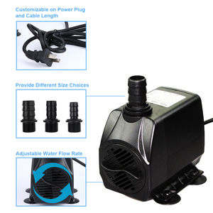 Bomba Sumergible para Acuario, Bomba de Agua para Rocalla, Bomba Sumergible para Exteriores, Bomba Sumergible para Lago, Acuario, Fuente, 3000 L/h, 60W, Hsbao - Product Image 3
