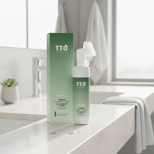 โฟมล้างหน้า TTO Thermal Face Cleansing Foam ขนาด 200 มล. ผสมน้ำมันเมล็ดกัญชง น้ำมันทีทรี คอลลาเจน ไฮยาลูรอนิค แอซิด ปรับสมดุลค่า pH ปราศจากซัลเฟต - Product Image 3