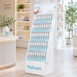 Présentoir en carton ondulé inclinable, support en papier personnalisé avec logo OEM pour la merchandising quotidienne des produits de détail en supermarché - Product Image 2