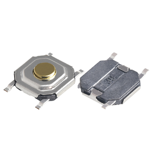 KEJIAN TVCM17 4X4 Tact <span class=keywords><strong>Switch</strong></span> Tactiele Dunne Metalen Materiaal Drukknop SMD Microschakelaars <span class=keywords><strong>12V</strong></span> DC 50mA - Product Image 2