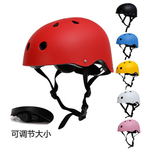 Casco de ciclismo para niños, color sólido, ajustable, para montar en bicicleta, monopatín, tamaño infantil unisex - Product Image 2