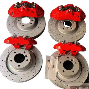 Pour <span class=keywords><strong>AP</strong></span> <span class=keywords><strong>Racing</strong></span> haute qualité 6 Piston étrier de frein Kit BBK Rotor de frein pour 18/19/20 jante roue avant rouge couvre nouvel état - Product Image 5