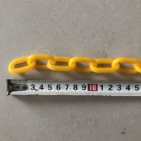 Chaîne en plastique jaune de 6mm en stock, chaîne de trafic