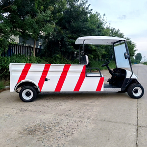 3-4 Seat Electric Patrol <b>Utility</b> Golf Cart Roof Emergency Light <b>Bar</b> Open Cargo Box Park Campus Security Transport Vehicle - Product Image 1