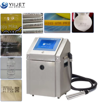 Imprimante jet d'encre CIJ à matrice de points pour date, numéro de lot, tube métallique flexible, sac plastique, carton, bouteille, bouchon, câble, bouteille en verre, haute vitesse