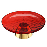 Grensoverschrijdende duurzame transparante hoge plastic fruit schaal, licht-luxe, high-end, fris design, voor thuis, woonkamer, koffie.