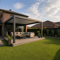 Pergola à lames orientables étanche en aluminium de haute qualité pour extérieur, sur mesure, en promotion