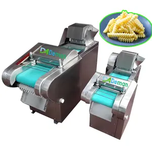 Fabrika fiyat zigzag patates doğrayıcı dilimleyici kırışık patates kesme makinesi dalgalı patates parçalama makinesi