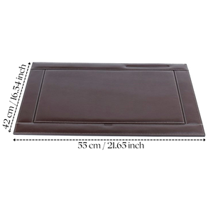 Luxury Modern PU Leather <b>Large</b> Desk Pad Office Use Desktop Organizer Desk Set with Luxury Mouse <b>Mat</b> and Gaming Pad Cover - Product Image 5