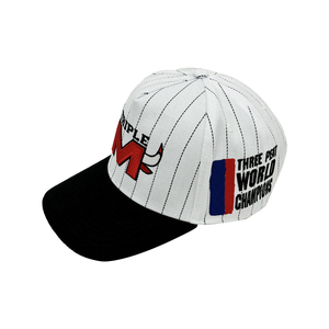 Reto American Pinstripe 5-Panel Baseball Cap Structured Custom 3D Embroidered Logo Sporty Streetwear Unisex - Product Image 2