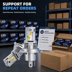 Faros Delanteros LED L1 H4 para Camión, 70W 8400LM, IP68 Impermeables, Refrigeración por Tubo de Cobre, Plug and Play, Reemplazo de Halógeno - Product Image 1