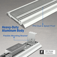 170lm/W pour éclairage linéaire à haute efficacité 150W/240W/320W, luminaires industriels en aluminium IP54 pour entrepôts, certifiés CE RoHS
