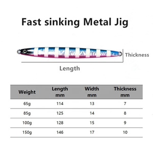 Mồi câu <span class=keywords><strong>Jigging</strong></span> kim loại MISTER <span class=keywords><strong>JIGGING</strong></span> 65g 85g 100g 150g câu cá biển - Product Image 3