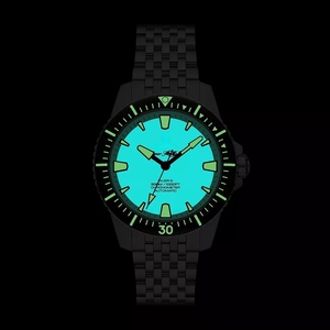Montre mécanique à cadran vert personnalisée pour hommes, fabriquée en usine OEM ODM, étanche à 20 ATM, montres automatiques de luxe personnalisées, Miyota 9039 - Product Image 3